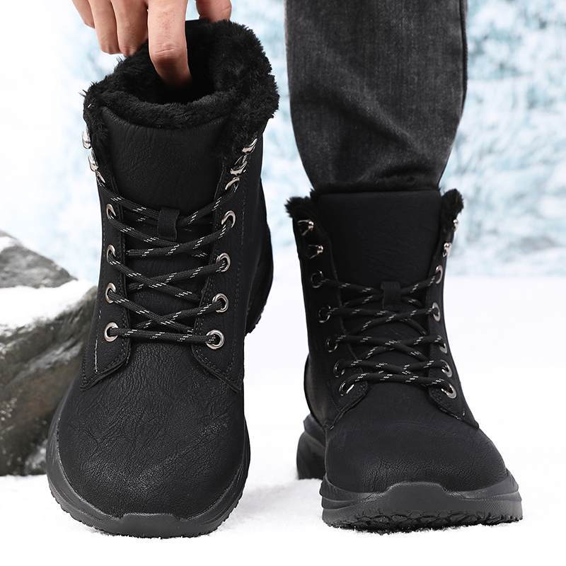 Men'S Fashion Hiking Boots - Sepatu Bot Salju Musim Dingin Pria