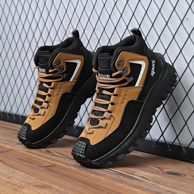 Men'S Fashion Hiking Boots - Sepatu Hiking Pria Lebar Anti Selip