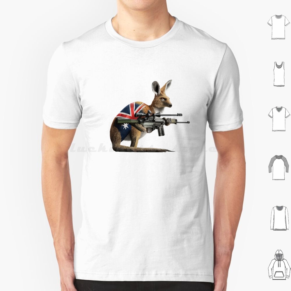 Military Shirt Men - Kaos Tentara Australia Digger Katun Pria