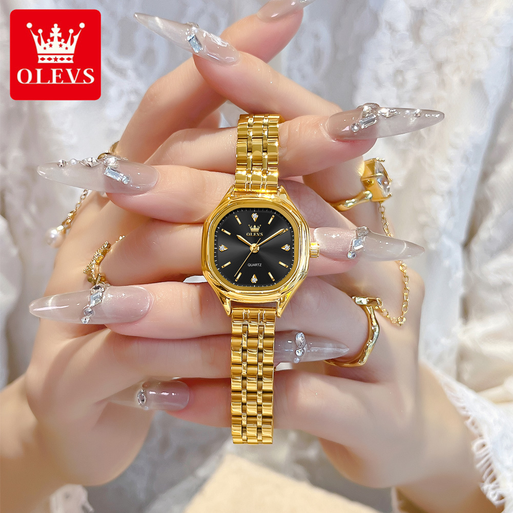 Fashion Mens Watches - Jam Tangan Wanita OLEVS 5888 Emas
