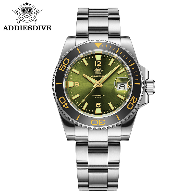 Fashion Mens Watches - ADDIESDIVE Jam Tangan Hadiah Menyelam Baru
