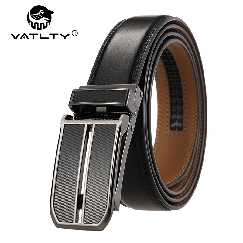 Leather Belt Braided - VATLTY Resmi Sabuk Kulit Pria Asli,