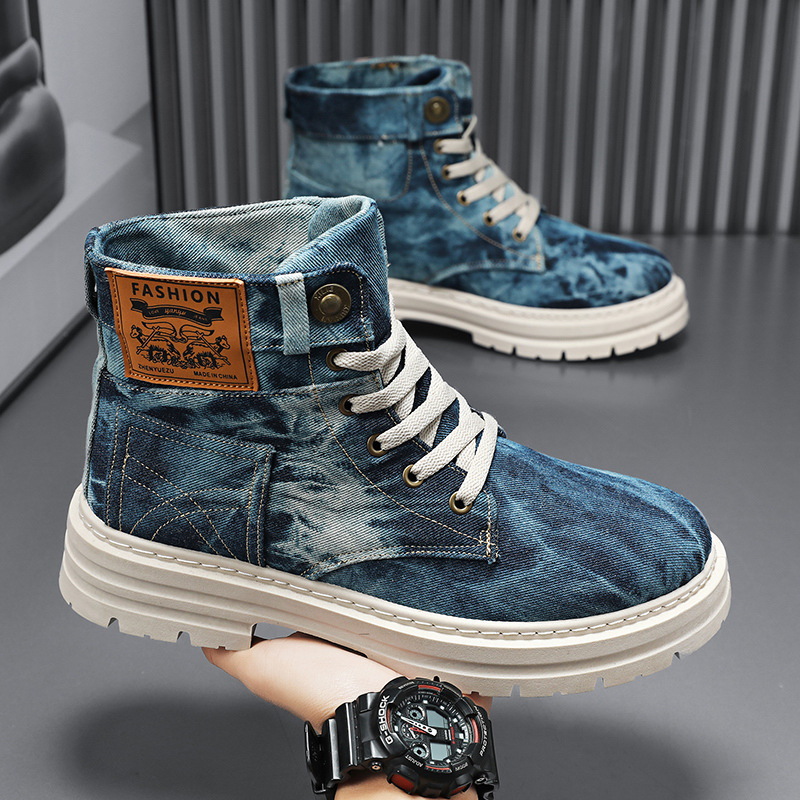 Men'S Fashion Plus - Sepatu Pria High Top Musim Semi