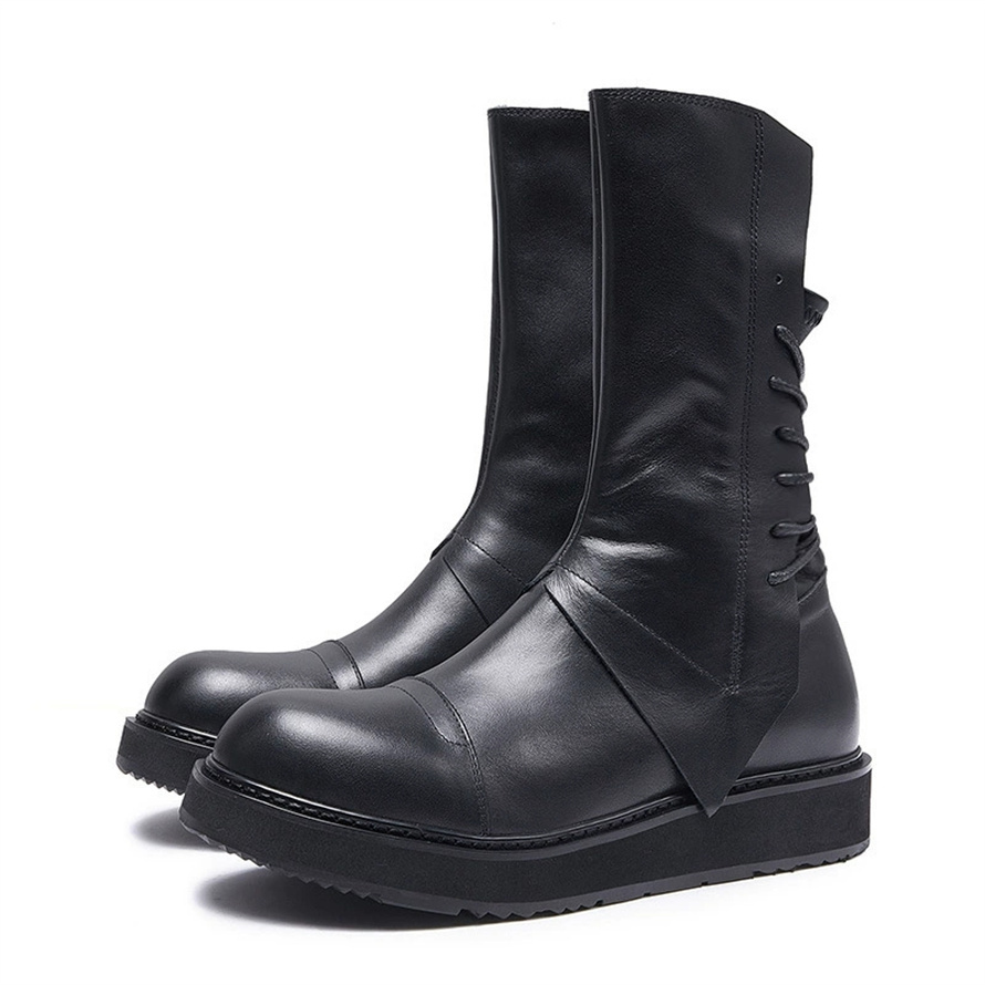 Mens Fashion Young - Sepatu bot Platform tinggi ksatria mode