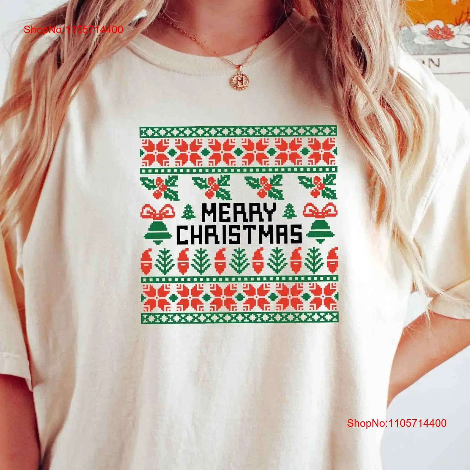 Men'S Fashion Xmas Party - Kaos Pesta Natal Jelek yang Lucu,