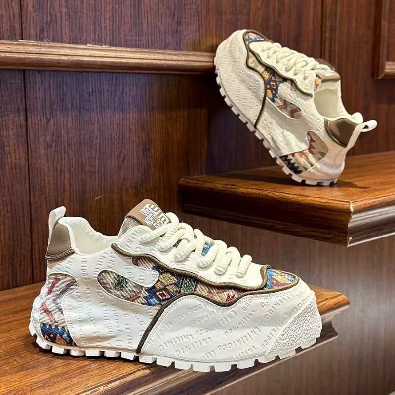 Men'S Fashion Hiking Boots - Sepatu kets tebal sepatu olahraga desainer