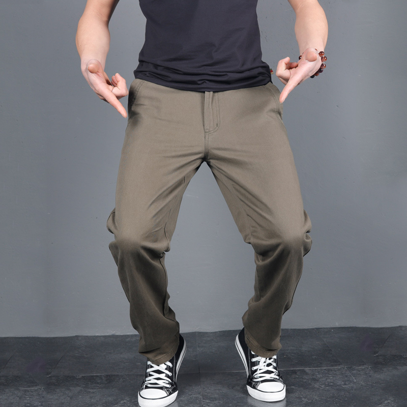 Chino Pants Men - Celana Kasual Solid Musim Semi Musim