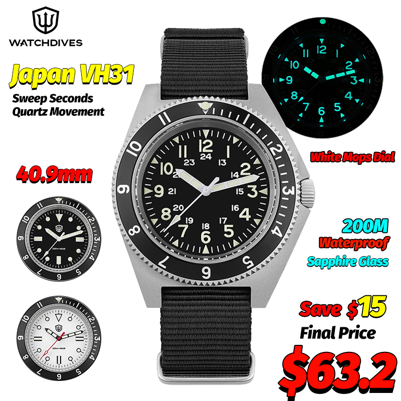 Fashion Mens Watches - Watchdives WD1972 Jam Tangan Kuarsa Jam