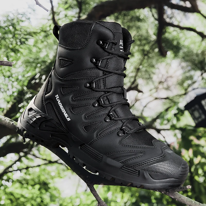 Men'S Fashion Hiking Boots - Sepatu Bot Taktis Hiking Luar Ruangan