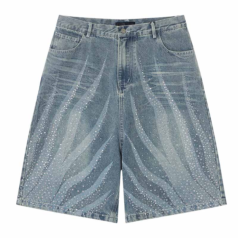 Men'S Fashion Jeans - Celana Pendek Jeans Hip Hop Vintage