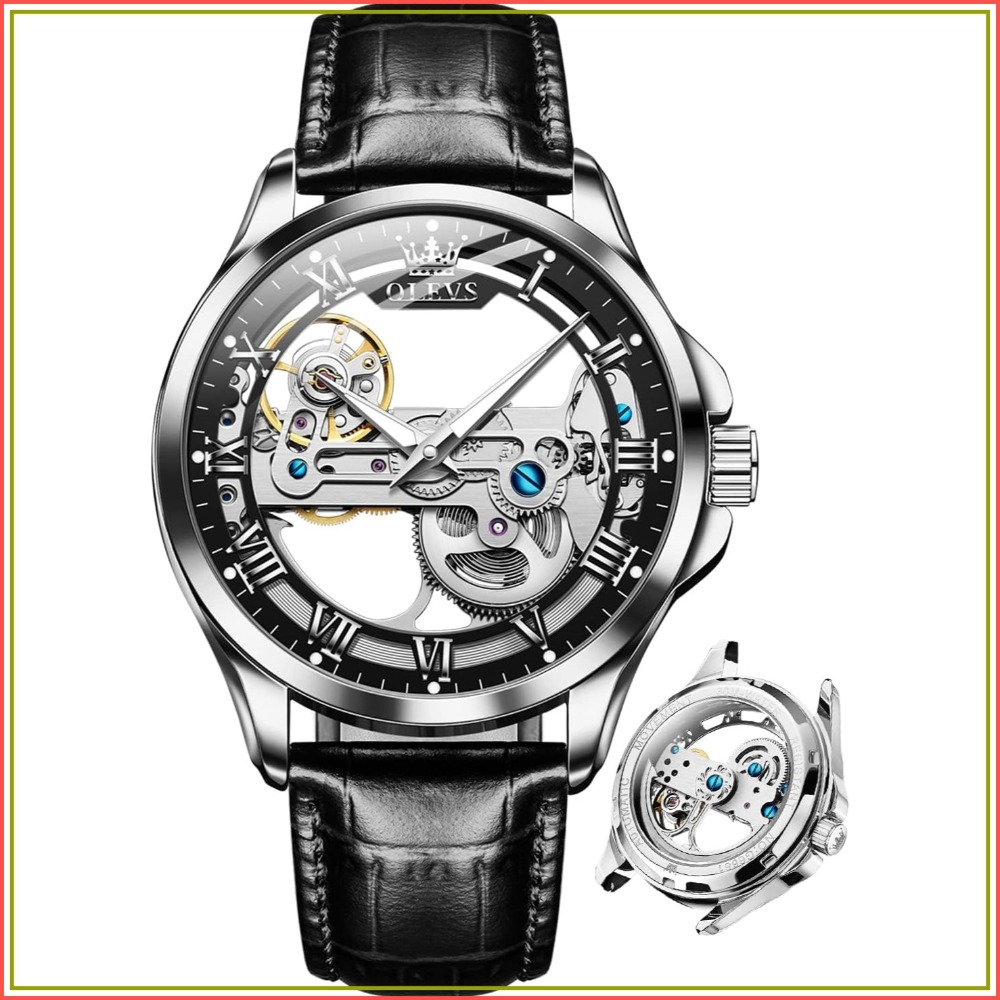 Mens Fashion Style Images - Jam Tangan Skeleton Otomatis untuk Pria