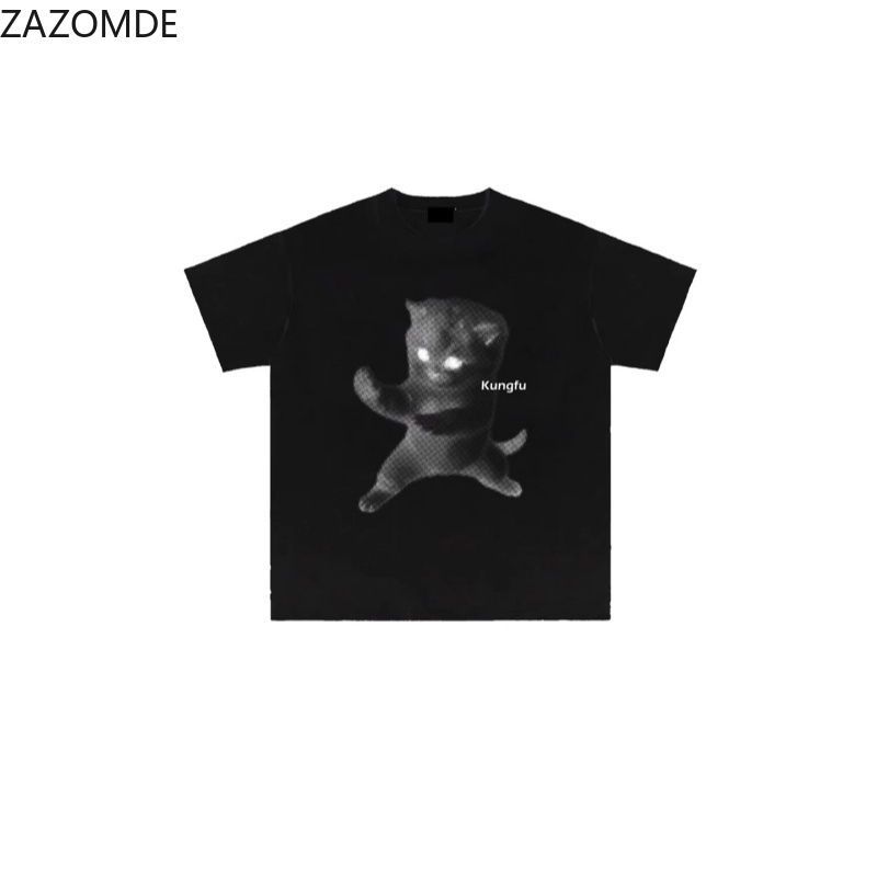 Mens Fashion Style Images - ZAZOMDE Ins Kaos Grafis Slogan Trendy
