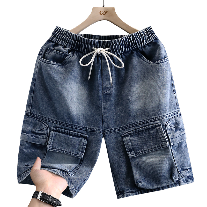 Men'S Fashion Jeans - Celana Pendek Kargo Pria Celana 5