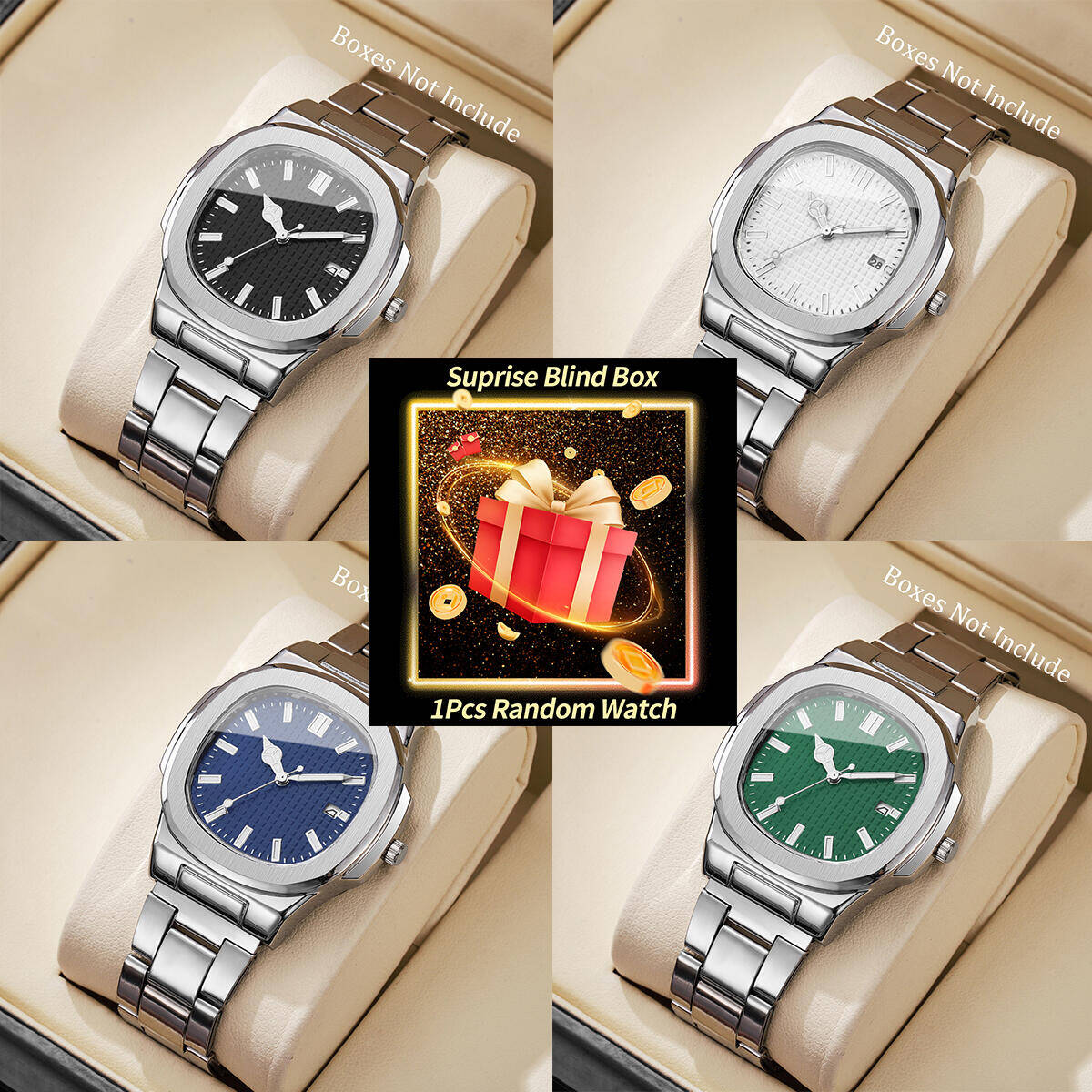 Fashion Mens Watches - 1 Buah Jam Tangan Misteri Kejutan