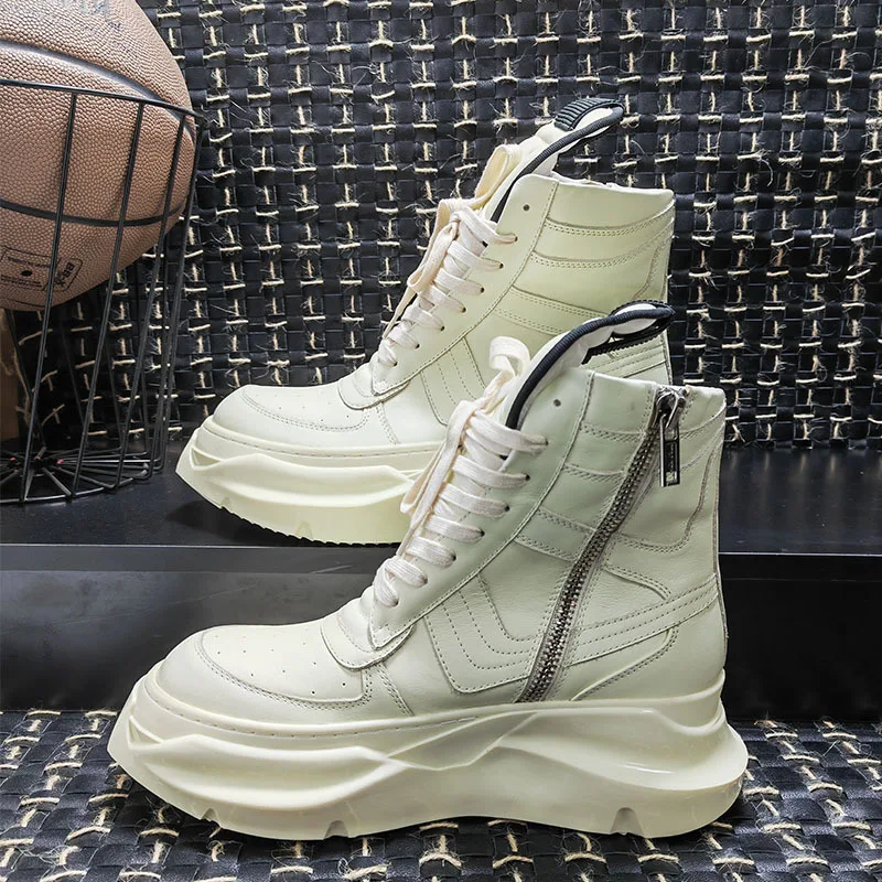 Sepatu Boots Kulit Asli Pria W - Fashion Men'S Boots ulasan dan harga