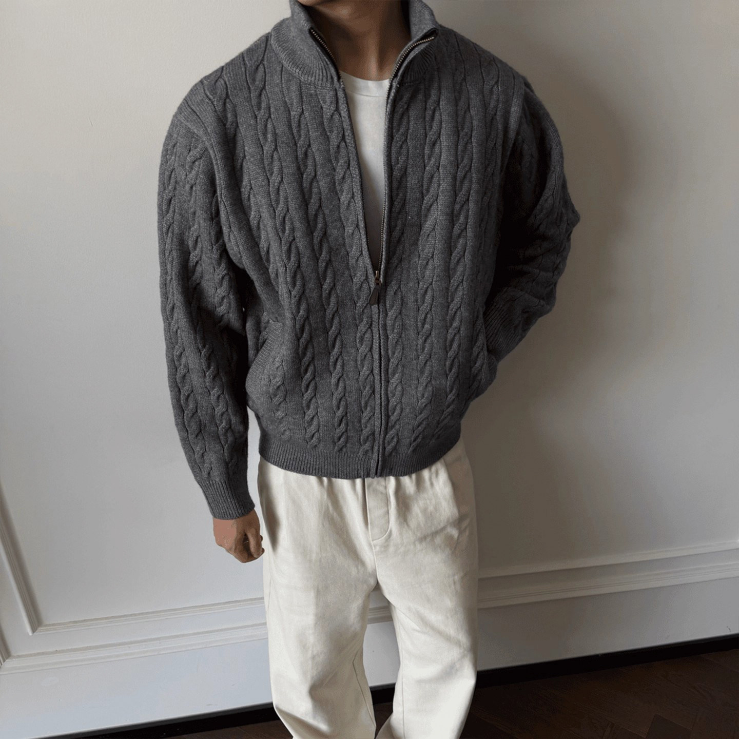 Pullover Kerah Bulu Anime Pria - Mens Fashion Style Images ulasan dan harga