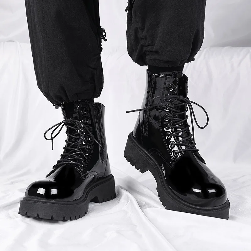 Sepatu Bot Tinggi Pria Sepatu  - Fashion Men'S Boots ulasan dan harga