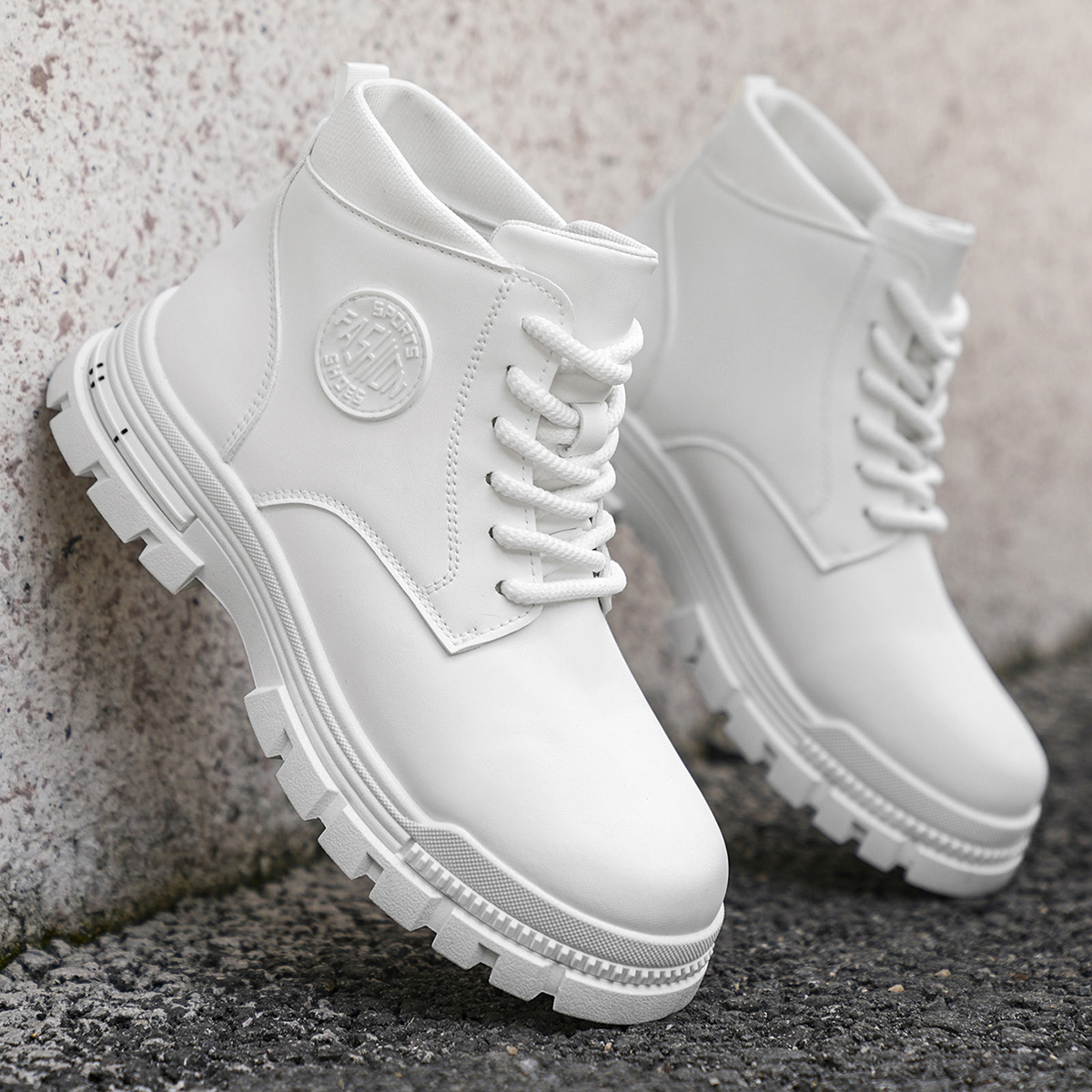 Sepatu Bot Motor Putih Pria Mo - Men'S Fashion Hiking Boots ulasan dan harga