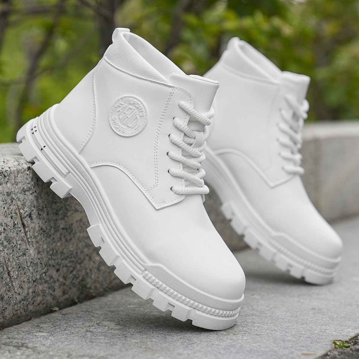 Sepatu Bot Motor Putih Pria Mo - Men'S Fashion Hiking Boots ulasan dan harga