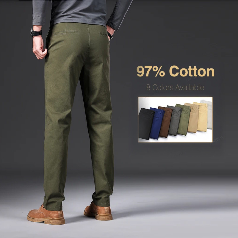 Celana Kasual Pria Katun 97% B - Chino Pants Men ulasan dan harga