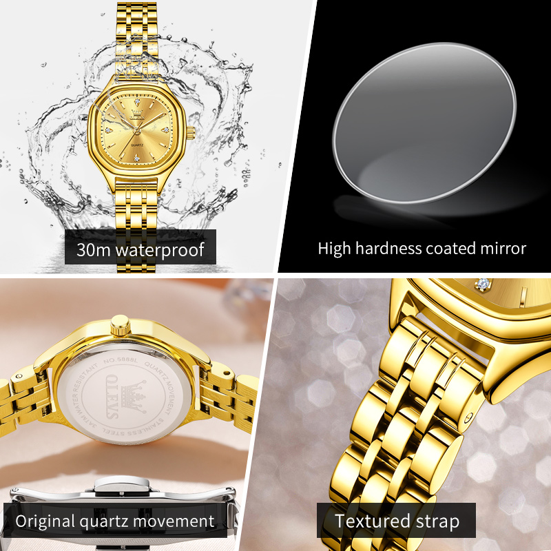 Jam Tangan Wanita OLEVS 5888 E - Fashion Mens Watches ulasan dan harga