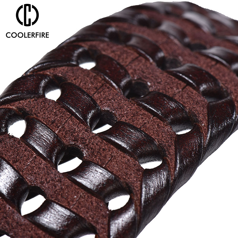 Sabuk Kulit Asli Pria Anyaman  - Leather Belt Braided ulasan dan harga