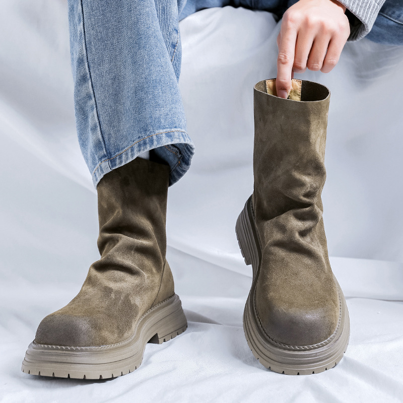 Sepatu Bot Platform Tinggi Pun - Fashion Men'S Boots ulasan dan harga