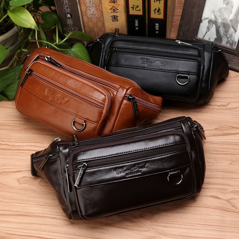 Tas Pinggang pria, tas selempa - Leather Belt Braided ulasan dan harga