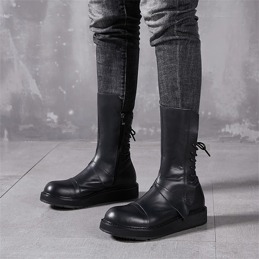 Sepatu bot Platform tinggi ksa - Mens Fashion Young ulasan dan harga