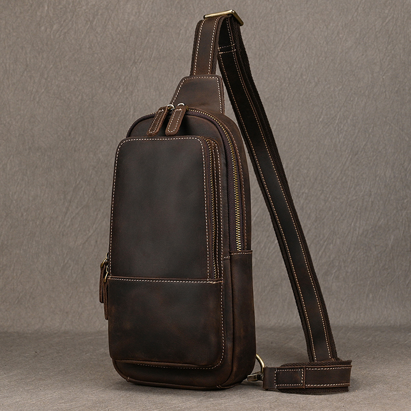 Tas selempang kecil pria, kant - Leather Belt Braided ulasan dan harga