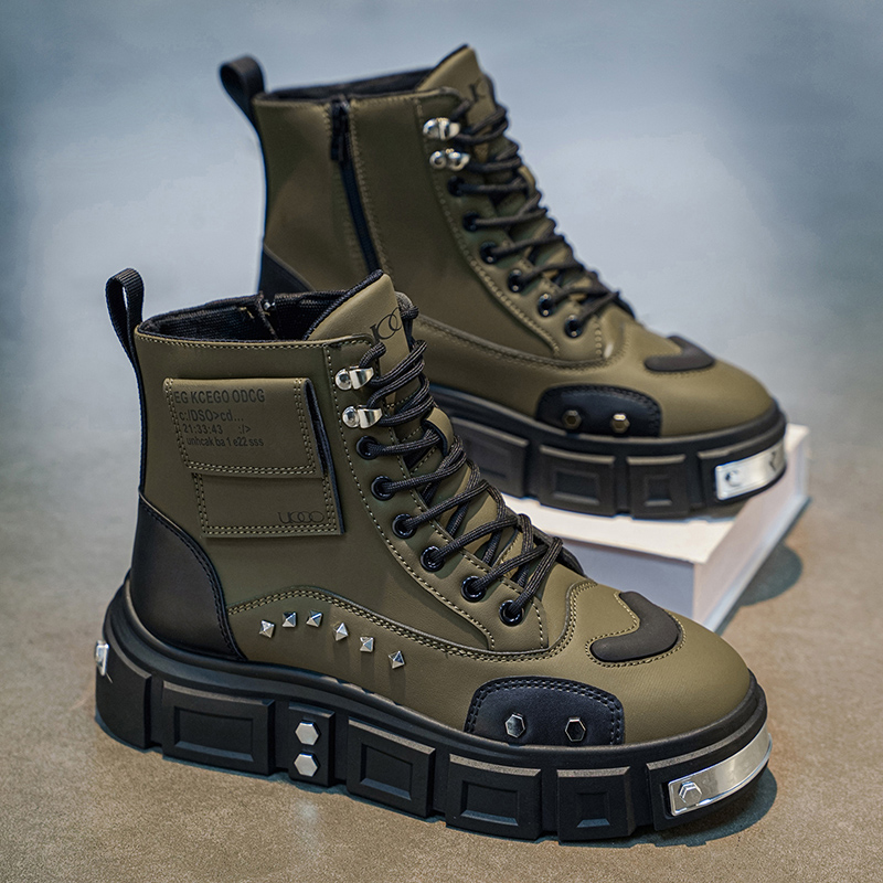 Sepatu Boots Pria High-Top yan - Fashion Men'S Boots ulasan dan harga