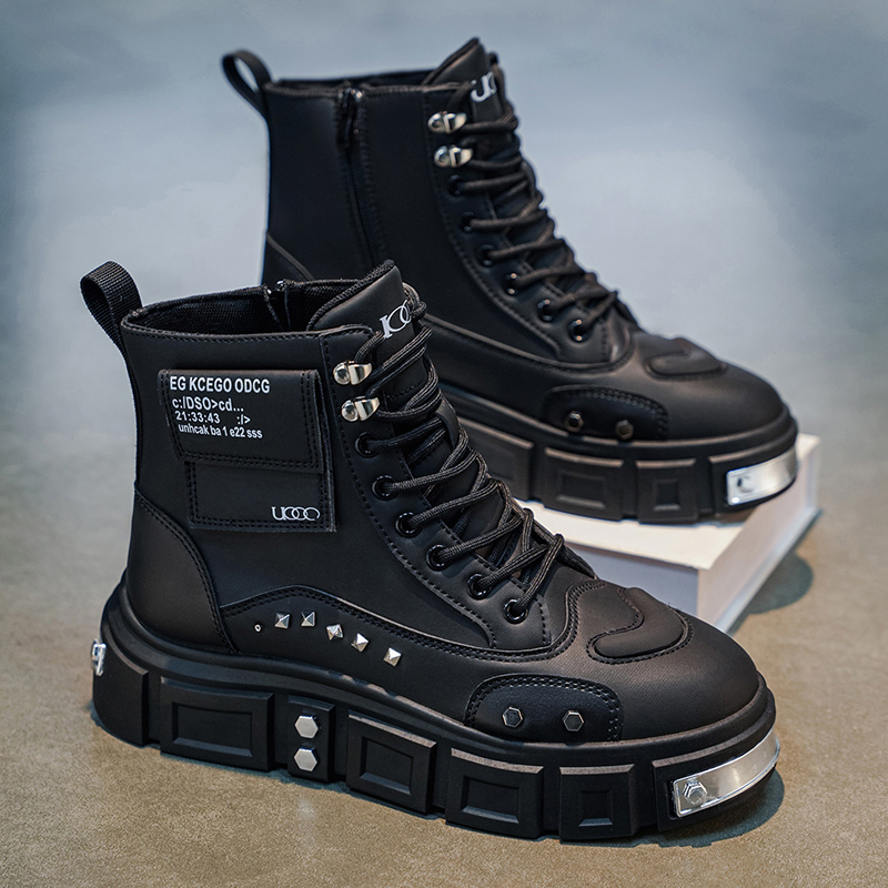 Sepatu Boots Pria High-Top yan - Fashion Men'S Boots ulasan dan harga