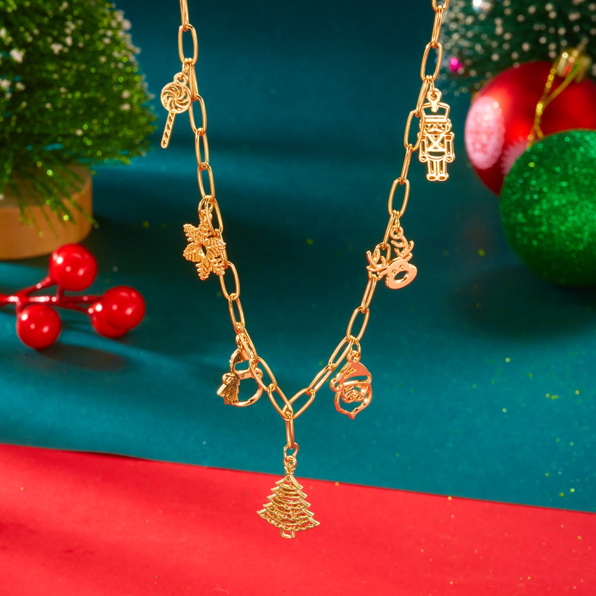 Kalung Natal Logam Berongga Sa - Men'S Fashion Xmas Party ulasan dan harga