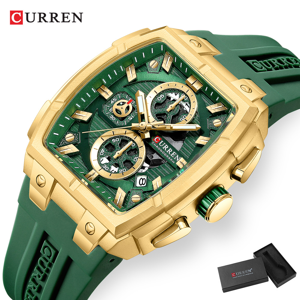Jam Tangan Mewah Vintage CURRE - Fashion Mens Watches ulasan dan harga
