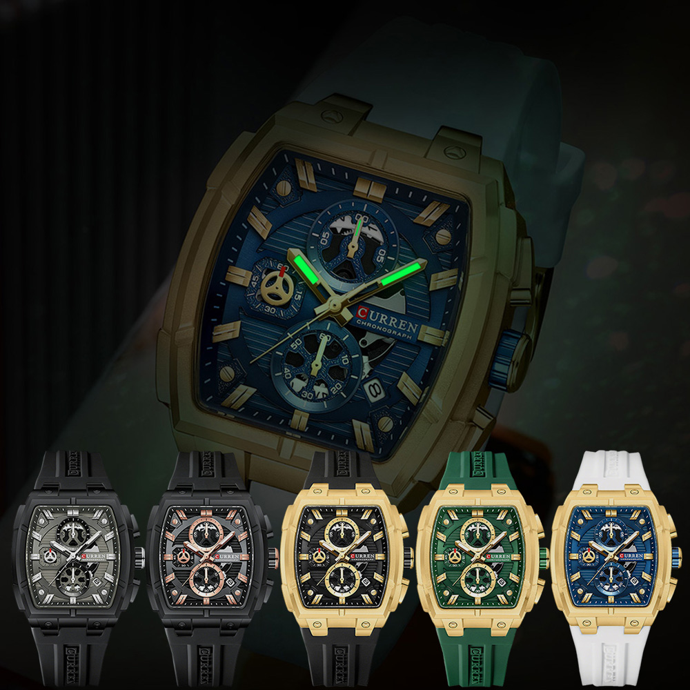 Jam Tangan Mewah Vintage CURRE - Fashion Mens Watches ulasan dan harga