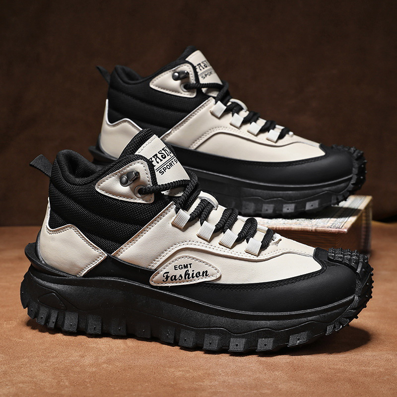 Sepatu Hiking Pria Hitam Putih - Men'S Fashion Hiking Boots ulasan dan harga