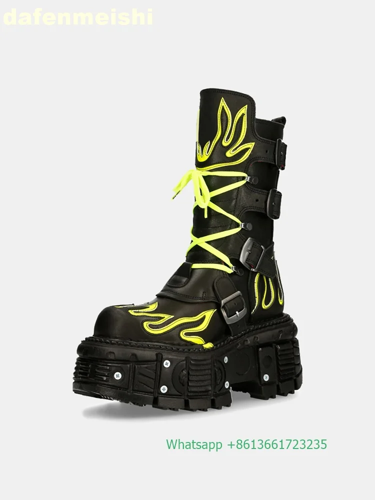 Sepatu Bot Motor Punk Gaya Ret - Fashion Men'S Boots ulasan dan harga