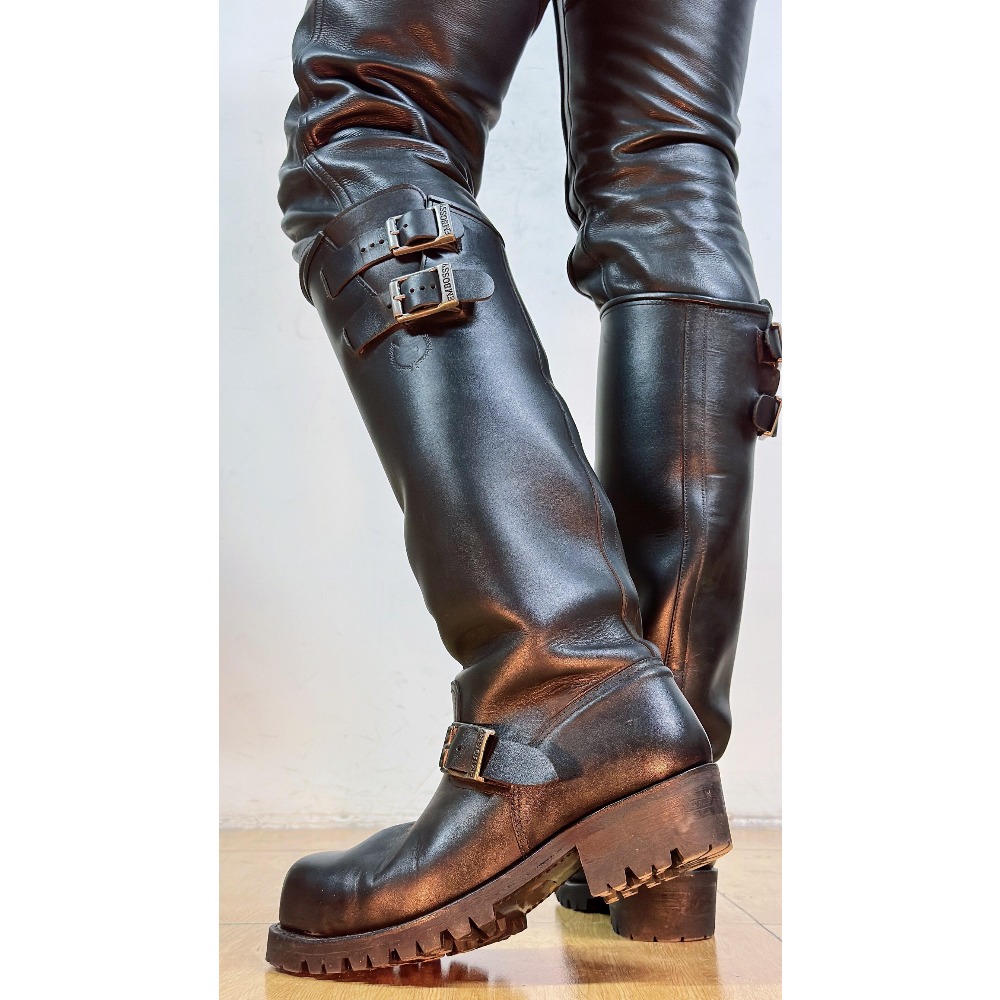 Sepatu Boots Kulit Asli Pria M - Fashion Men'S Boots ulasan dan harga