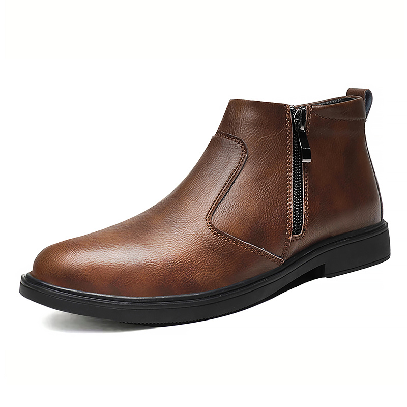 Sepatu Kulit High-Top Baru Mus - Fashion Men'S Boots ulasan dan harga