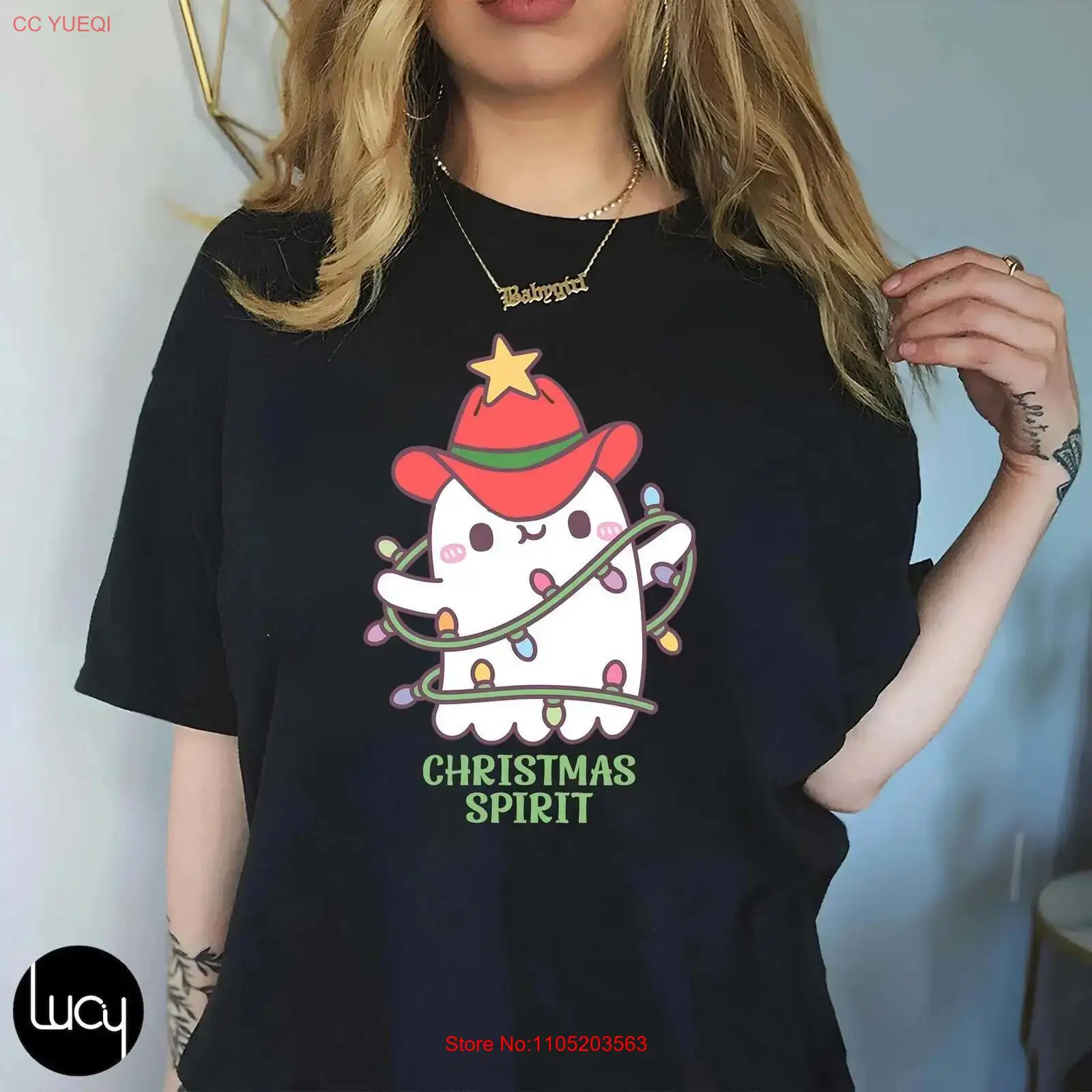 Kaos Natal SpiriT T Shirt Cowb - Men'S Fashion Xmas Party ulasan dan harga