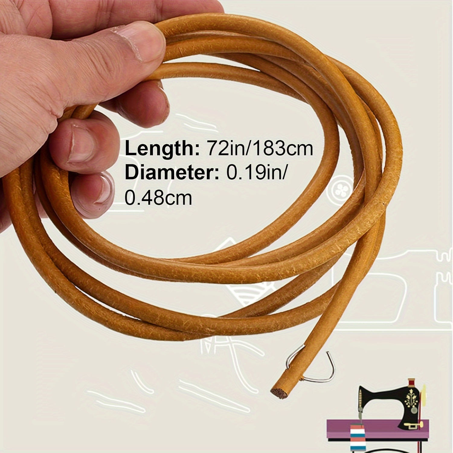 Sabuk mesin jahit pedal kulit  - Leather Belt Braided ulasan dan harga