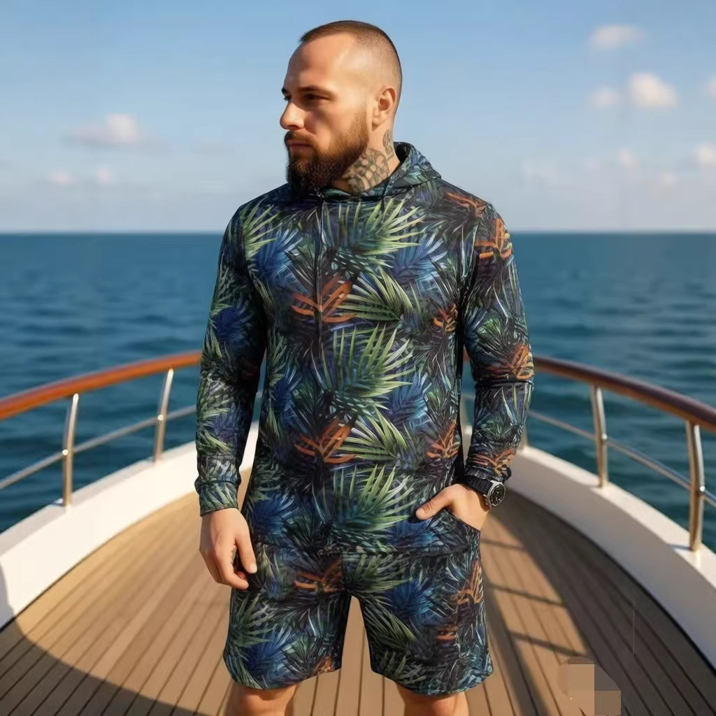 Setelan Dua Potong Hoodie Unis - Military Shirt Men ulasan dan harga