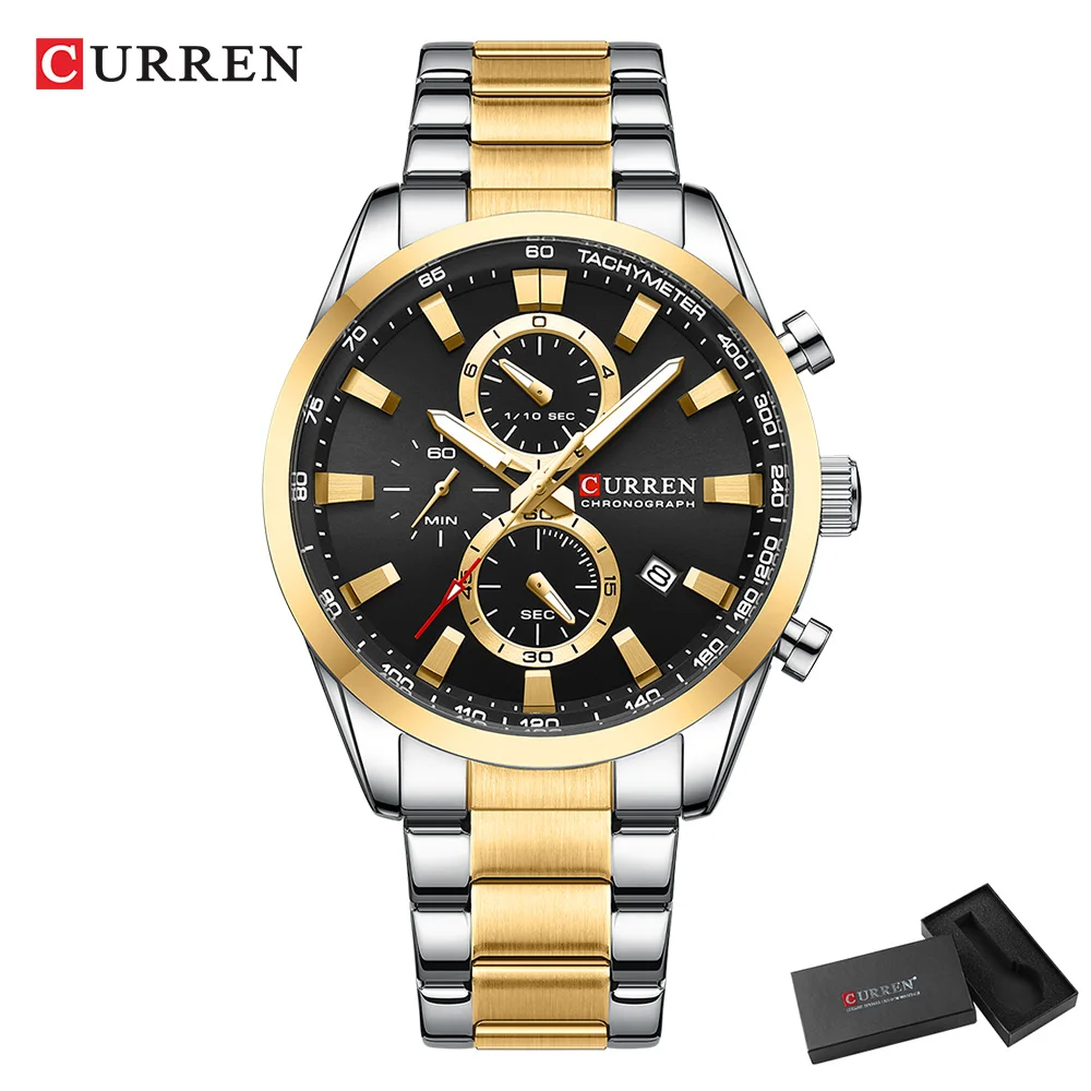 CURREN Jam Tangan Olahraga Chr - Fashion Mens Watches ulasan dan harga
