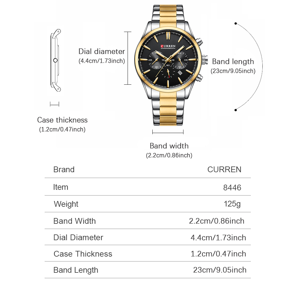 CURREN Jam Tangan Olahraga Chr - Fashion Mens Watches ulasan dan harga