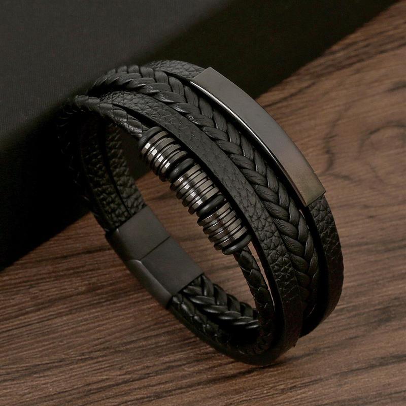 Klasik gelang kulit pria gaya  - Mens Fashion Combination ulasan dan harga