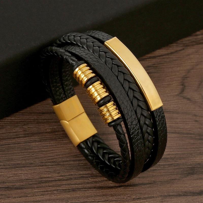 Klasik gelang kulit pria gaya  - Mens Fashion Combination ulasan dan harga