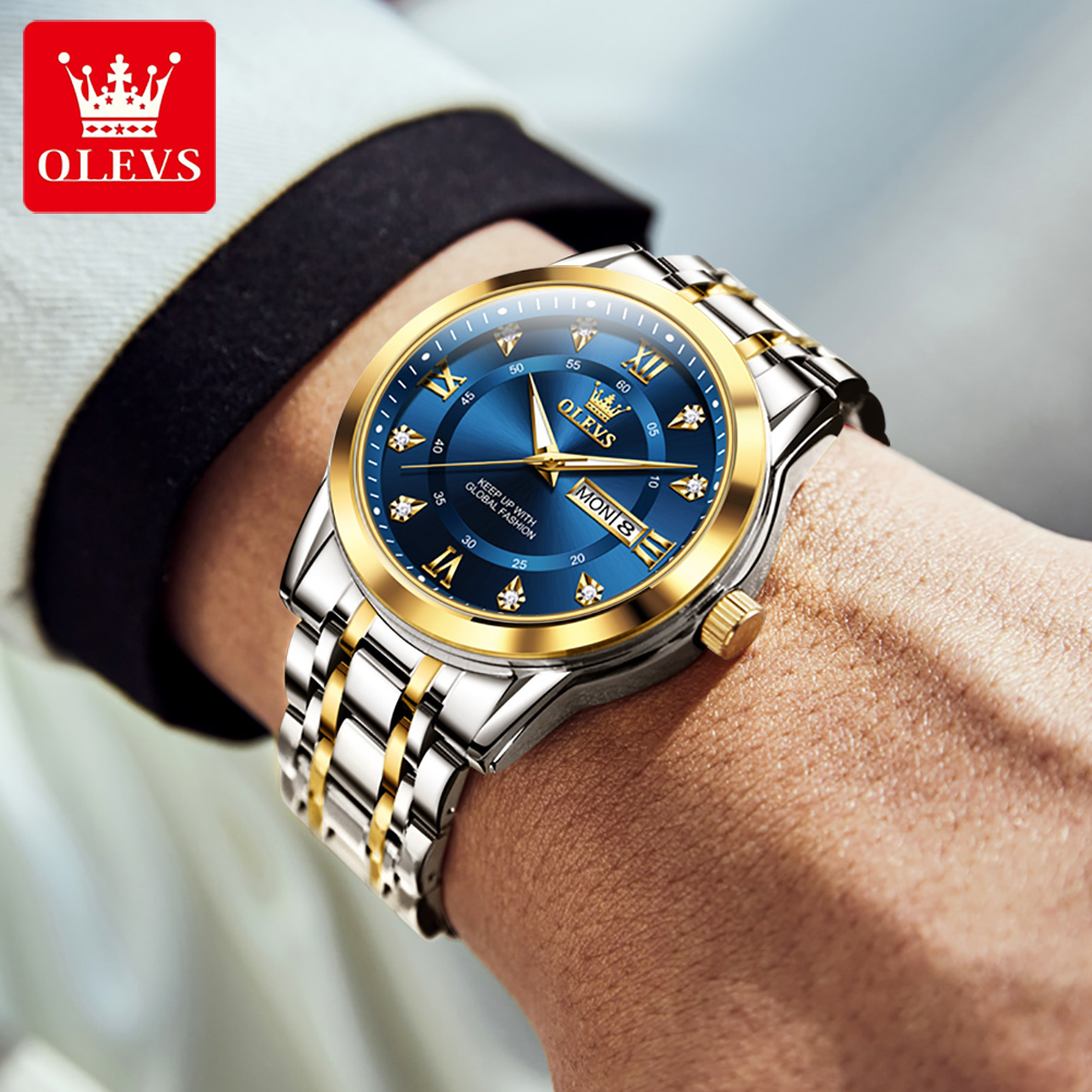 OLEVS Jam Tangan Pria Modis Be - Fashion Mens Watches ulasan dan harga