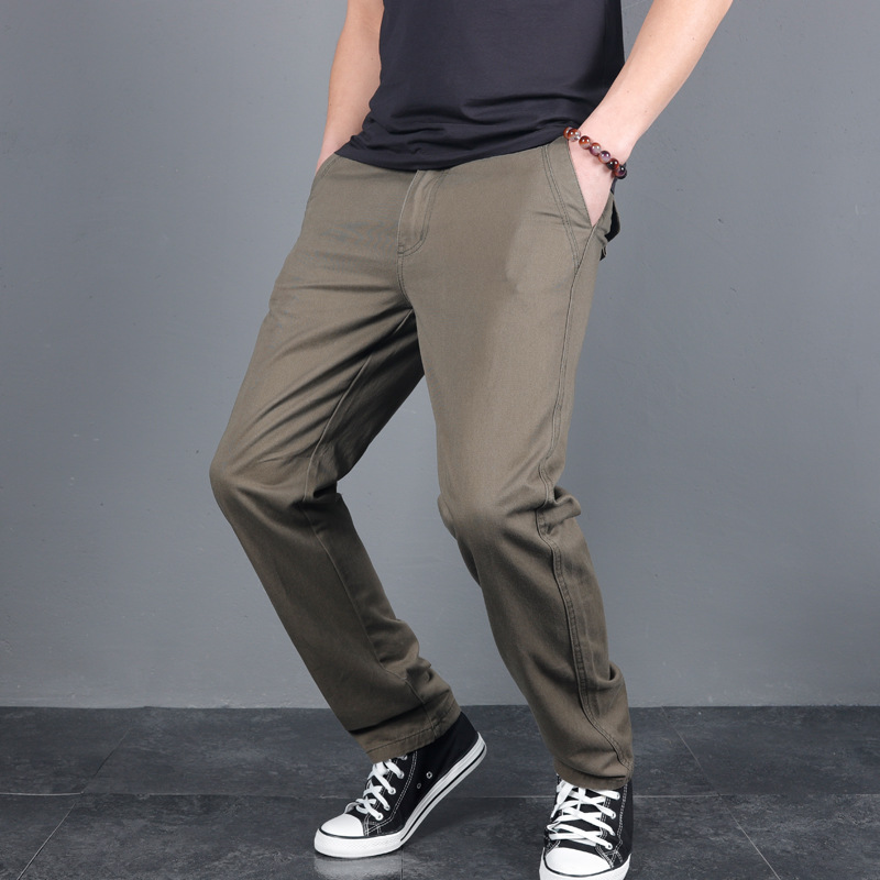 Celana Kasual Solid Musim Semi - Chino Pants Men ulasan dan harga