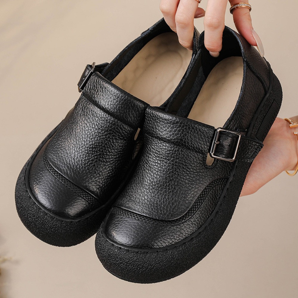 Sepatu Kasual Wanita Musim Sem - Leather Belt Braided ulasan dan harga