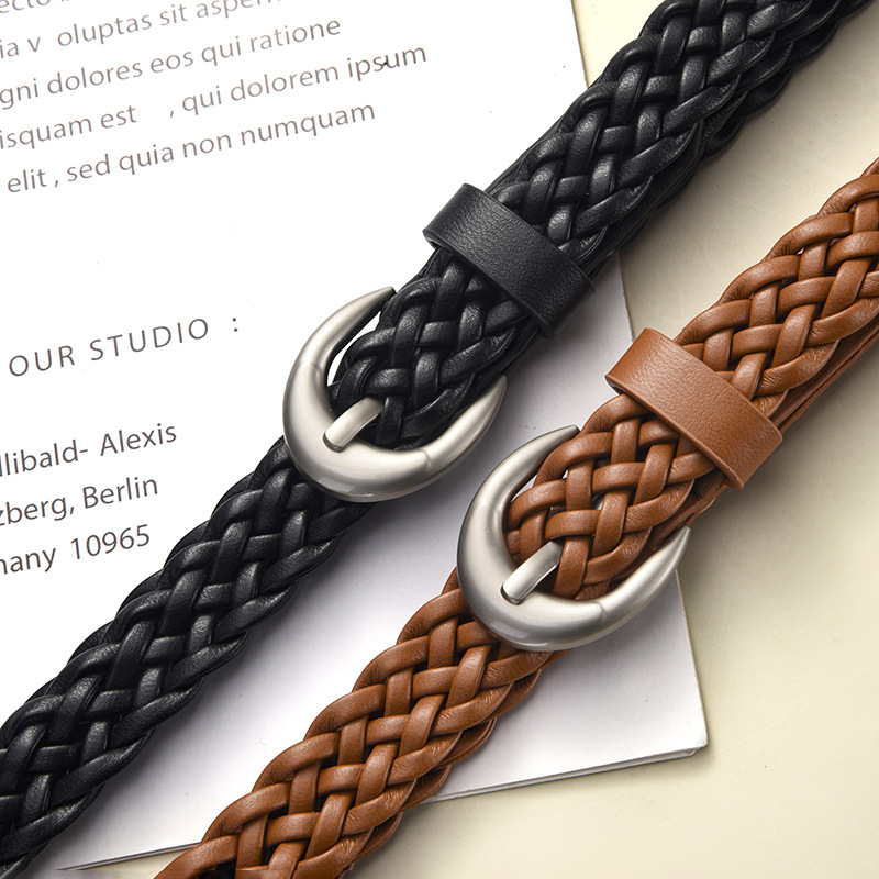 Sabuk Wanita Model Vintage Kep - Leather Belt Braided ulasan dan harga